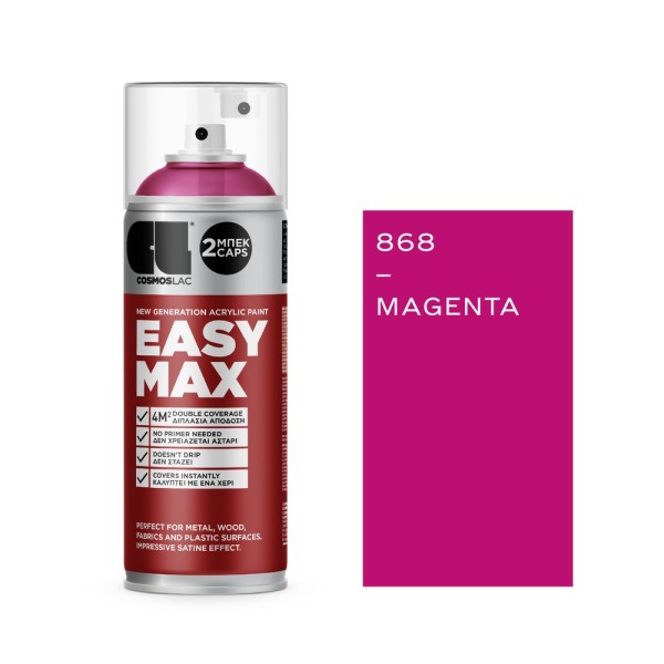 COSMOLAC SPRAY EASY MAX No868 ΜΑΤΖΕΝΤΑ 400ml