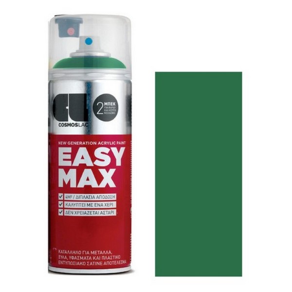 COSMOLAC SPRAY EASY MAX  No814 ΠΡΑΣΙΝΟ ΣΚΟΥΡΟ 400ml
