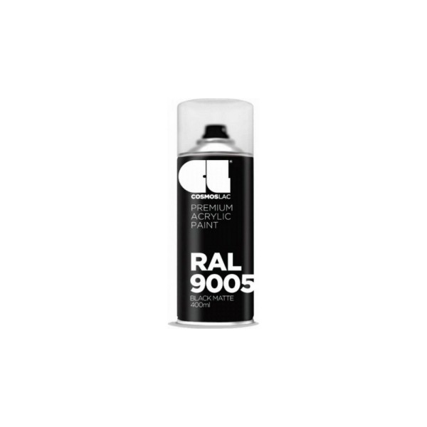 COSMOLAC SPRAY CLASSIC N323-R9005 SEMIGLOSS BLACK 400ml