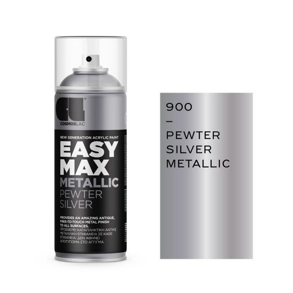 COSMOLAC SPRAY EASY MAX METALLIC SILVER No 900 400ml