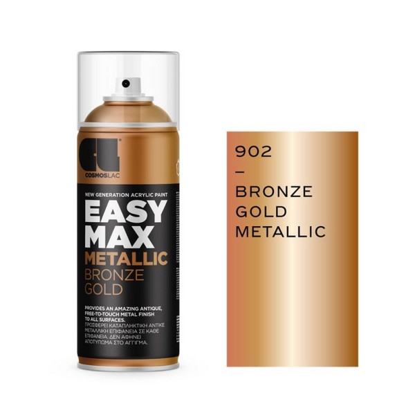 COSMOLAC SPRAY EASY MAX  METALLIC BRONZE No 902 400ml