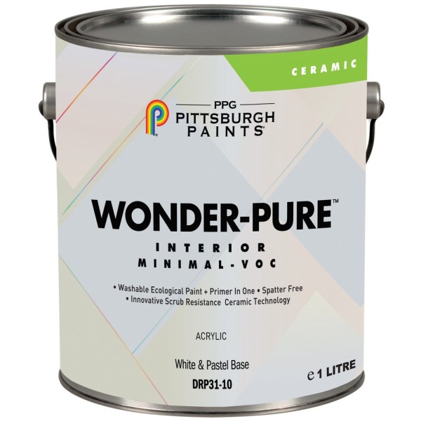 PITTSBURGH DRP 31 WONDER-PURE ΟΙΚΟΛΟΓΙΚΟ ΧΡΩΜΑ ΜΑΤ ΜΕ ΚΕΡΑΜΙΚΑ ΣΦΑΙΡΙΔΙΑ DEEP BASE 0.911L