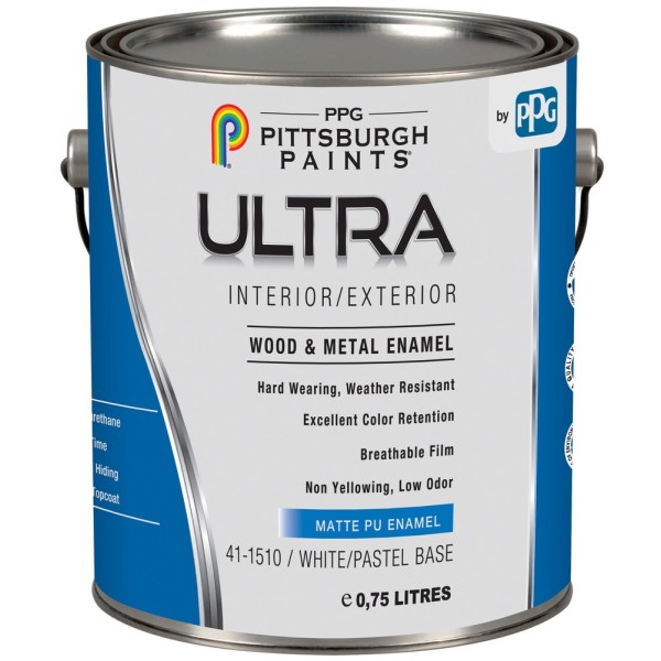 PITTSURGH 4115 ULTRA WOOD & METAL ENAMEL ΠΟΛΥΟΥΡΕΘΑΝΙΚΗ ΡΙΠΟΛΙΝΗ ΝΕΡΟΥ ΜΑΤ MEDIUM BASE 0.75L