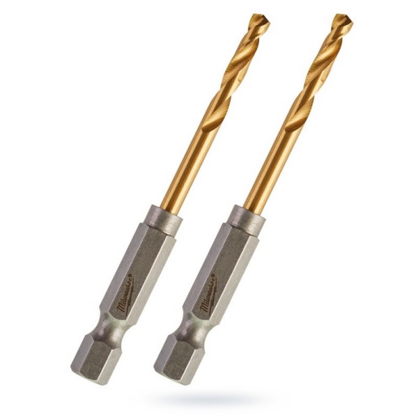 MILWAUKEE ΤΡΥΠΑΝΙΑ ΤΙΤΑΝΙΟΥ 1/4 3.5mm SET 2τμχ