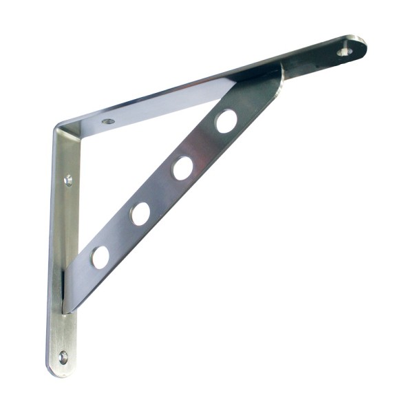 F GROUP ΣΤΗΡΙΓΜΑ ΡΑΦΙΟΥ ΜΕΤΑΛΛΙΚΟ ΜΕ ΤΡΥΠΕΣ BRUSH ΝΙΚΕΛ 25*19*3