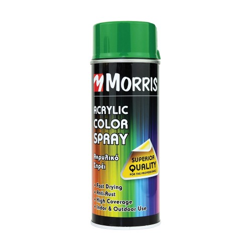 MORRIS ΣΠΡΕΙ ΧΡΩΜΑΤΟΣ ΓΥΑΛΙΣΤΕΡΟ ΠΡΑΣΙΝΟ ΧΑΚΙ 400ml
