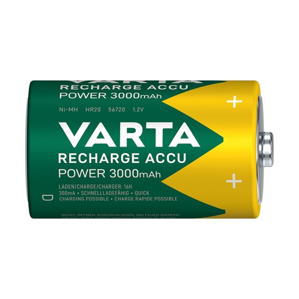 VARTA ΜΠΑΤΑΡΙΑ ΕΠΑΝΑΦΟΡΤΙΖΟΜΕΝΗ POWER ACCU ΜΕΓ D 3000MAH