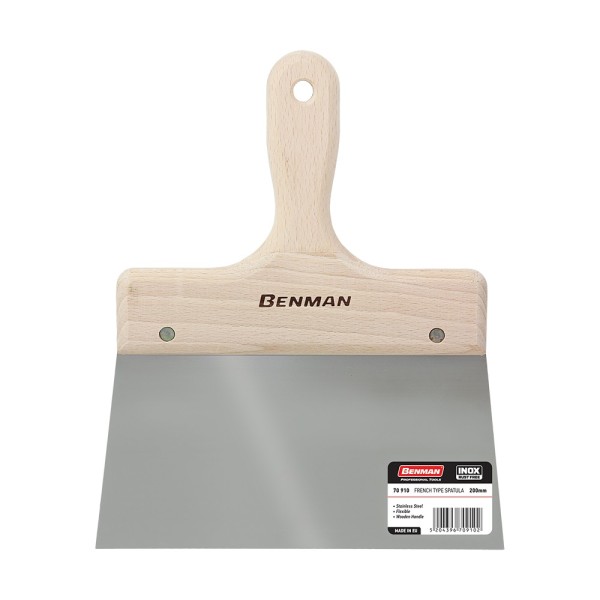 BENMAN ΣΠΑΤΟΥΛΑ ΦΑΡΔΙΑ ΜΕ ΞΥΛΙΝΗ ΛΑΒΗ ΙΝΟΧ 120mm