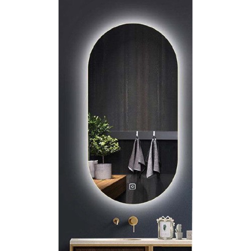 BRONZE ART ΚΑΘΡΕΠΤΗΣ LED CAPSULE MIRROR 45*90