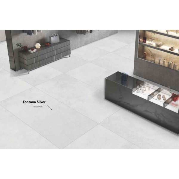 ΠΛΑΚΑΚΙ FONTANA SILVER MATT 60Χ60cm