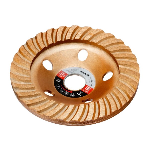 MATRIX ΔΙΑΜΑΝΤΟΔΙΣΚΟΣ ΛΕΙΑΝΣΗΣ ΜΠΕΤΟΥ 125mm GOLD TURBO