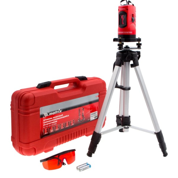 MATRIX ΑΛΦΑΔΙ LASER ΣΤΑΥΡΟΥ 2 ΔΕΣΜΕΣ ΣΕΤ ΤΡΙΠΟΔΟ & ΒΑΛΙΤΣΑ