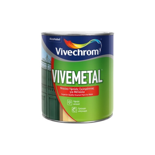 VIVECHROM VIVEMETAL ΣΑΤΙΝΕ ΜΑΥΡΟ 750ML