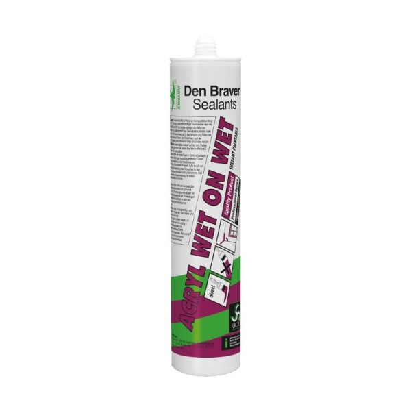 DEN BRAVEN  WET-ON-WET ACRYLIC ΣΙΛΙΚΟΝΗ ΛΕΥΚΟ 310ml