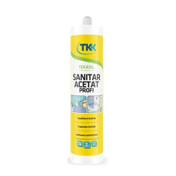 TKK  TEKASIL SANITARY ACETAT ΣΙΛΙΚΟΝΗ ΛΕΥΚΗ 280ml