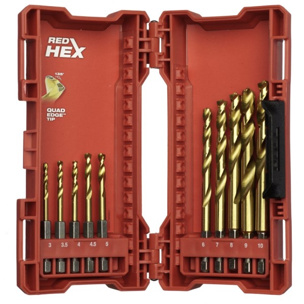 MILWAUKEE ΣΕΤ ΤΡΥΠΑΝΙΑ ΤΙΤΑΝΙΟΥ 1/4? ΤΕΜ 10