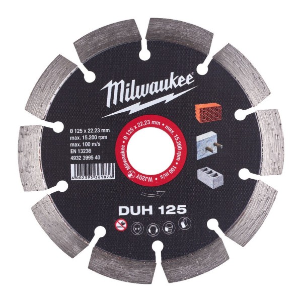 MILWAUKEE ΔΙΑΜΑΝΤΟΔΙΣΚΟΣ DUH 125MMX22mm