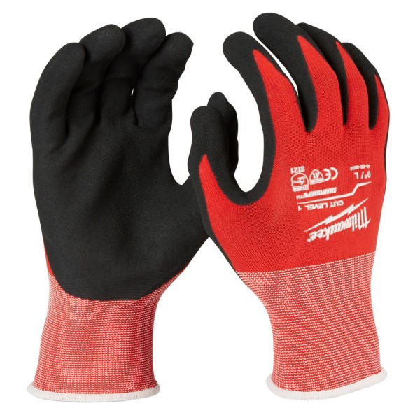 MILWAUKEE ΓΑΝΤΙΑ ΝΙΤΡΙΛΙΟΥ ΜΕ ΑΝΤΙΣΤΑΣΗ ΚΟΠΗΣ L/9 LEVEL 1