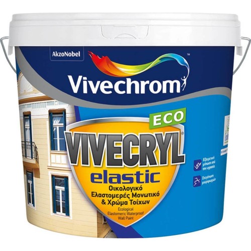 VIVECHROM VIVECRYL ELASTIC ΛΕΥΚΟ 10L