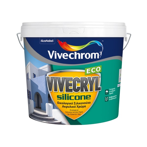 VIVECHROM VIVECRYL SILICONE ΛΕΥΚΟ 10L