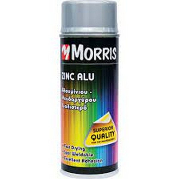 MORRIS ΣΠΡΕΙ ΨΥΧΡΟ ΓΑΛΒΑΝΙΣΜΑ  (ZINC ALU) ΑΣΗΜΙ 400ml