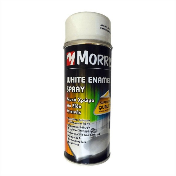 MORRIS ΣΠΡΕΙ ΧΡΩΜΑΤΟΣ ΣΜΑΛΤΟΥ ΛΑΚΑ ΛΕΥΚΟ 400ml
