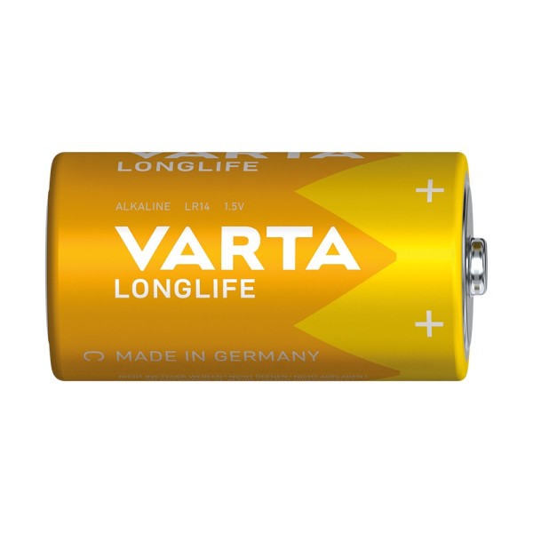 VARTA ΑΛΚΑΛΙΚΕΣ ΜΠΑΤΑΡΙΕΣ LONG LIFE EXT ΜΕΣΑΙΑ C (2TEM)