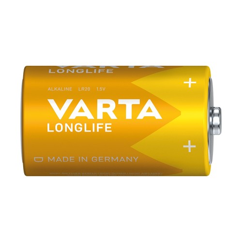 VARTA ΑΛΚΑΛΙΚΕΣ ΜΠΑΤΑΡΙΕΣ LONG LIFE EXT ΜΕΓΑΛΗ D (2TEM)