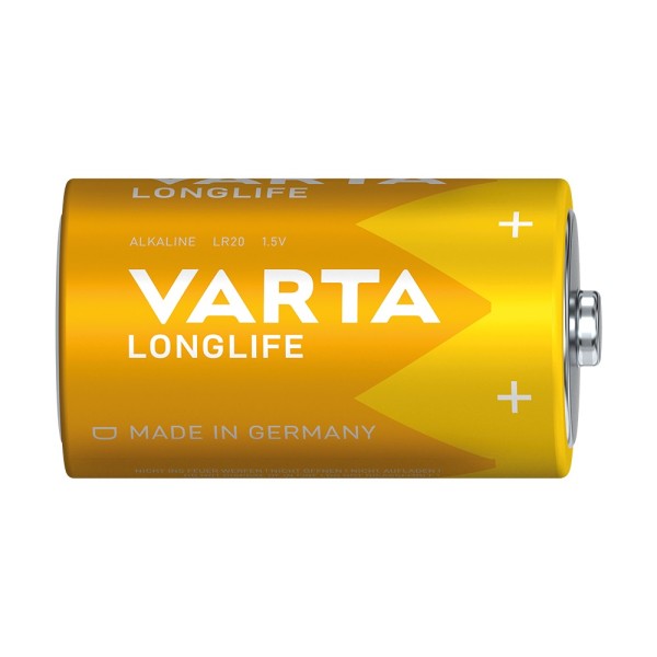 VARTA ΑΛΚΑΛΙΚΕΣ ΜΠΑΤΑΡΙΕΣ LONG LIFE EXT ΜΕΓΑΛΗ D (2TEM)