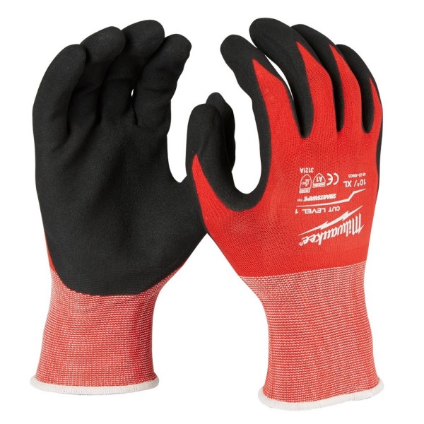 MILWAUKEE ΓΑΝΤΙΑ ΝΙΤΡΙΛΙΟΥ ΜΕ ΑΝΤΙΣΤΑΣΗ ΚΟΠΗΣ XL/10 LEVEL 1