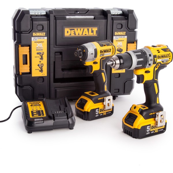 DEWALT ΣΕΤ ΔΡΑΠΑΝΟ & ΠΑΛΜΙΚΟ ΚΑΤΣΑΒΙΔΙ 18V 2X5Ah DCK266P2LRL