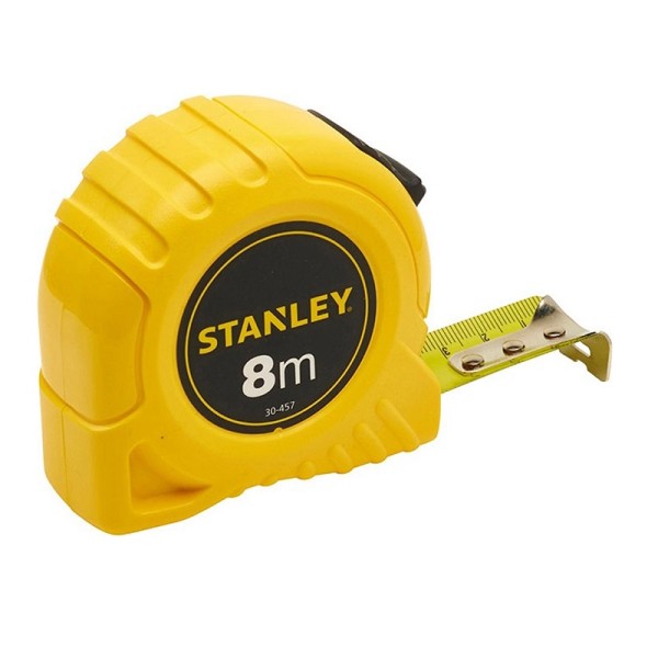 ΜΕΤΡΟ ΠΛΑΣΤΙΚΟ ΚΙΤΡΙΝΟ ΛΑΜΑ 25ΜΜ-8Μ STANLEY
